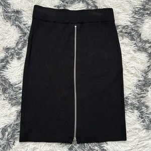 Dex Zipper Back Knit Bodycon Skirt